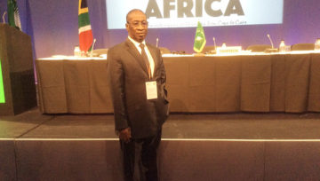 Le Directeur de AVESCOM, M. TOUNGARA, lors du 4eme Congrès Culturel Panafricain du 25 au 27 Mai 2015 en AFRIQUE DU SUD